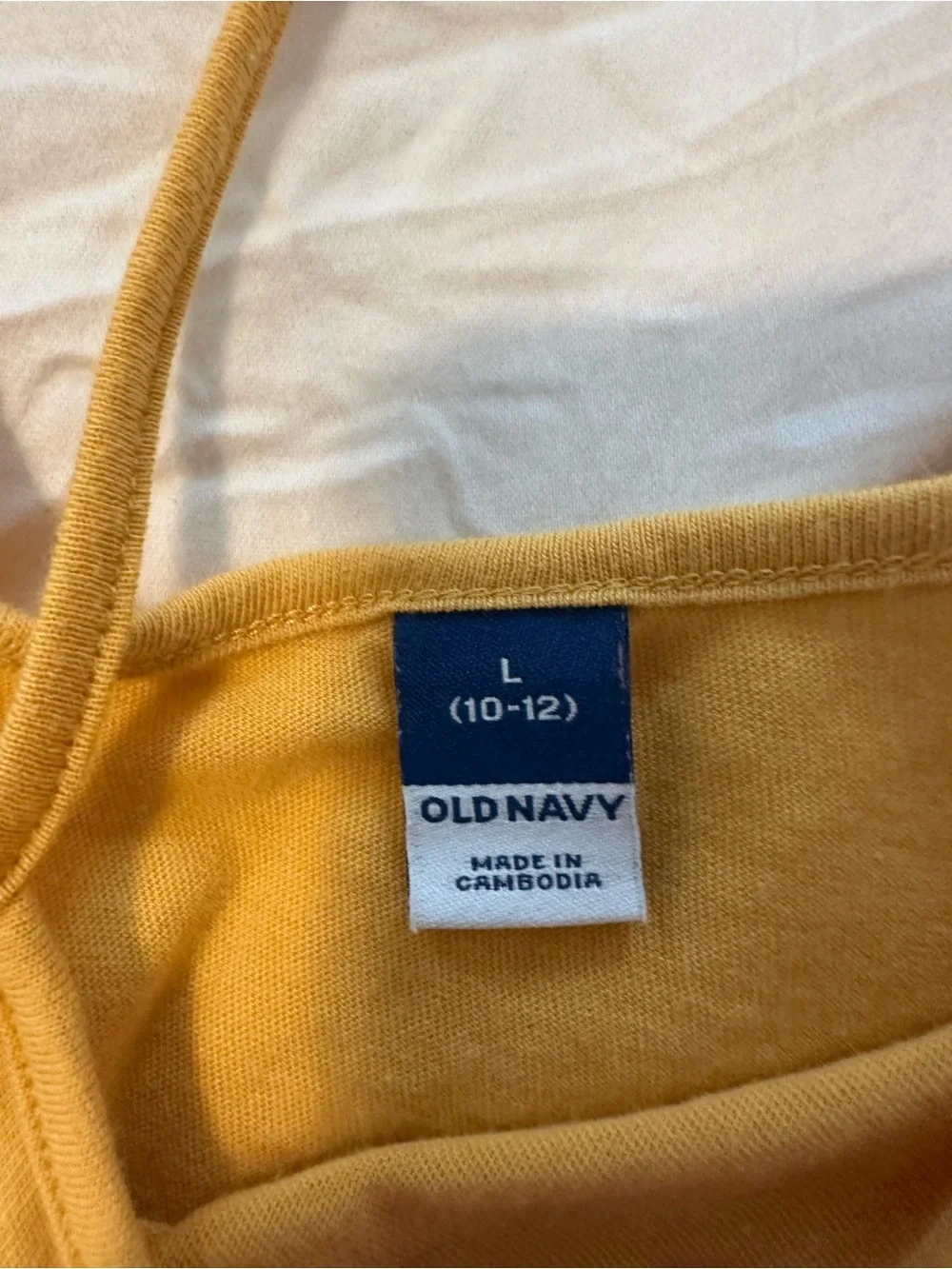 Old Navy Mustard Tiered Spaghetti Strap Camisole
